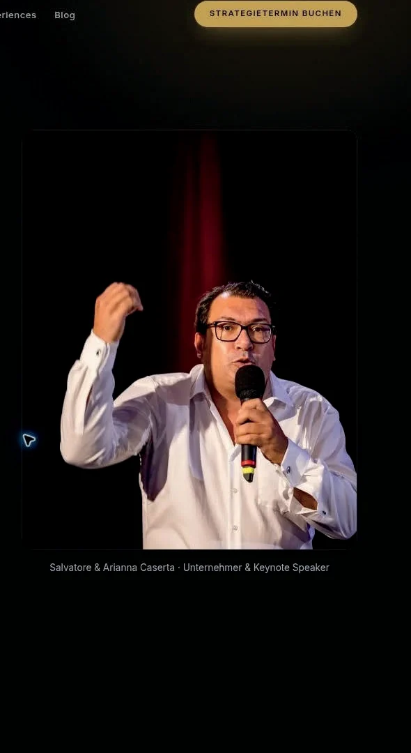 Salvatore Caserta auf der Bühne